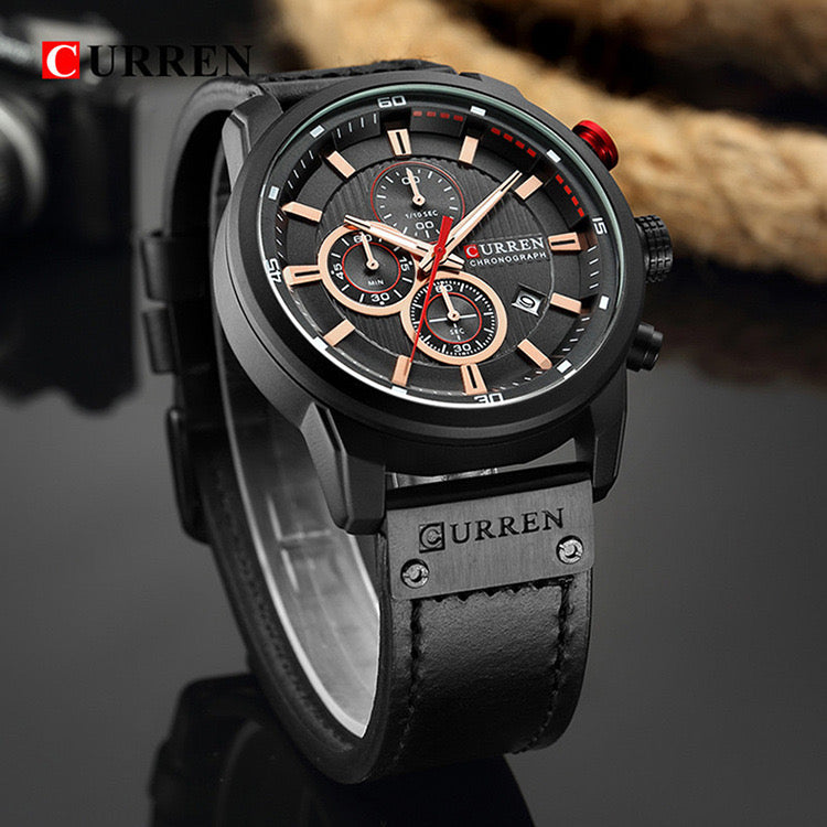 Curren Multifunctional Chronograph - Crna