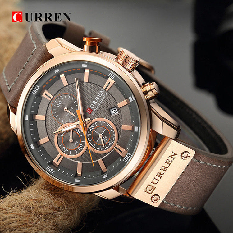 Curren Multifunctional Chronograph - Zlatna